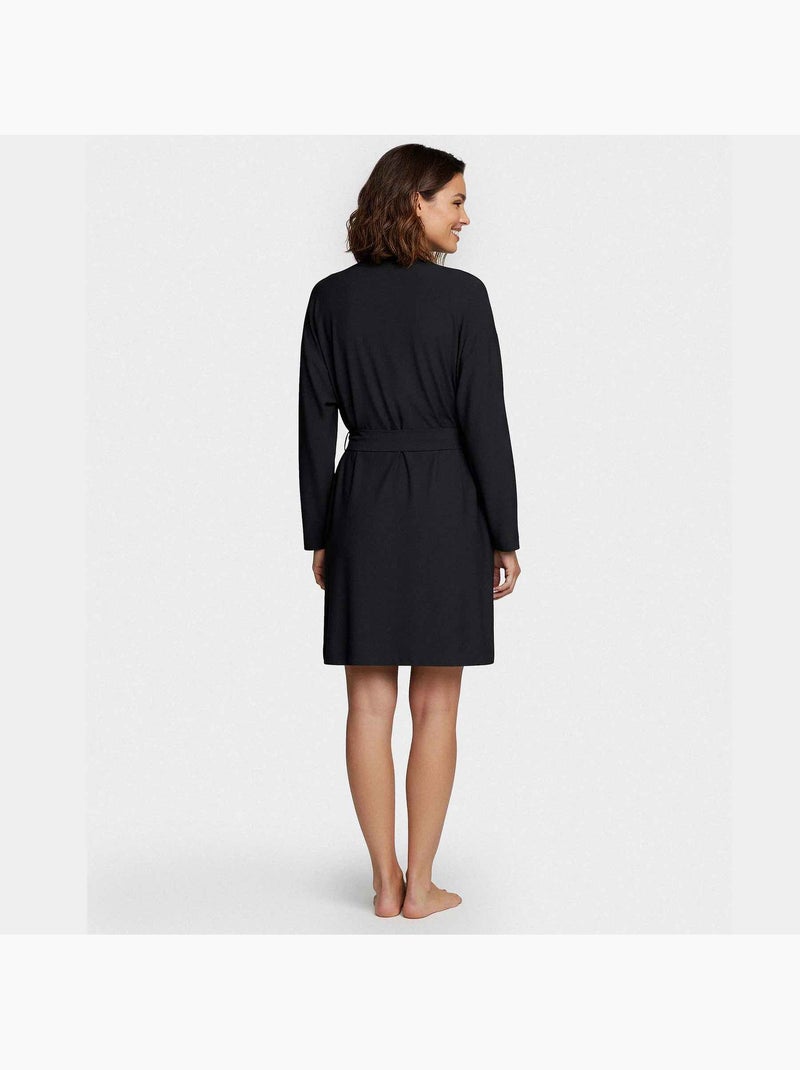 Bata kimono mujer lyocell | Impetus Azul - Kiabi