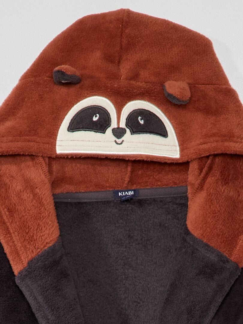 Bata Con Capucha Salida De Bau00f1o Para Mujer Poleron De Polar