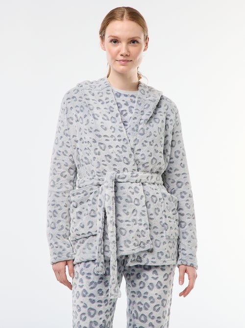 Bata suave de forro polar - Kiabi