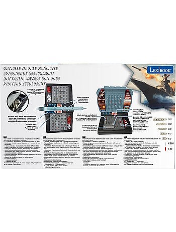 Batalla naval electrónica parlante con luces 1 a 2 jugadores (fr/de/it/nl)