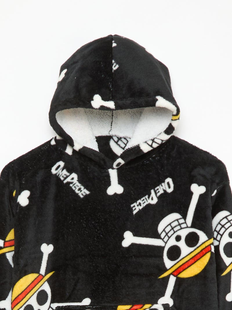 Batamanta infantil con capucha polar 'One piece' Negro - Kiabi