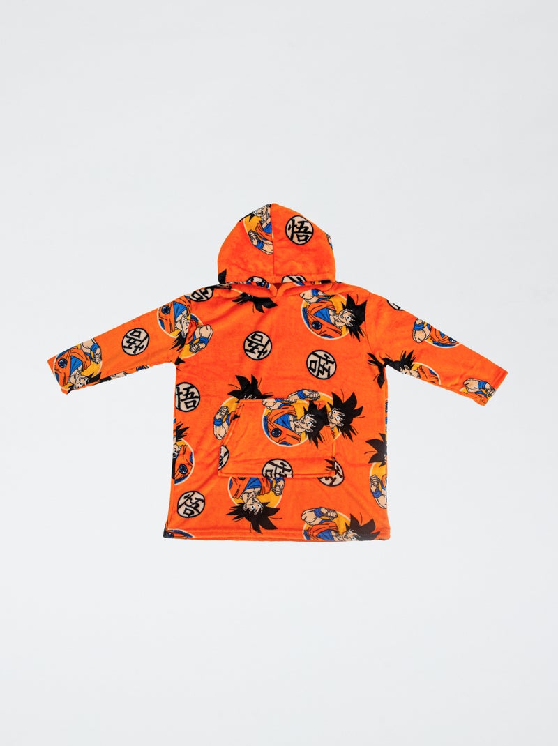 Batamanta infantil 'Dragon Ball Z' con capucha polar Naranja - Kiabi