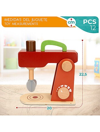 Batidora de juguete de madera con accesorios WOOMAX