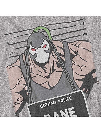 Batman - Camiseta de Bane Diseño Fotografía para la Ficha Policial para Adultos Unisex