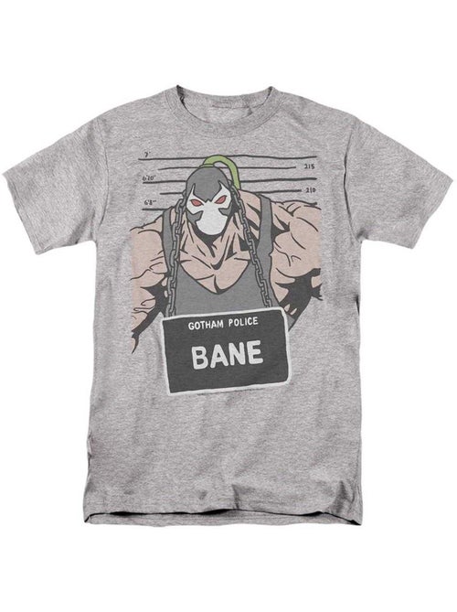 Batman - Camiseta de Bane Diseño Fotografía para la Ficha Policial para Adultos Unisex - Kiabi Batman - Camiseta de Bane Diseño Fotografía para la Ficha Policial para Adultos Unisex - Kiabi
