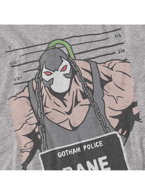 Batman - Camiseta de Bane Diseño Fotografía para la Ficha Policial para Adultos Unisex - Kiabi Batman - Camiseta de Bane Diseño Fotografía para la Ficha Policial para Adultos Unisex - Kiabi