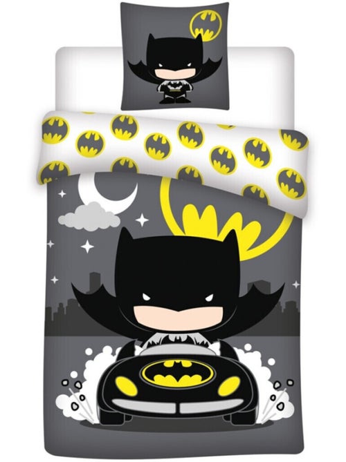 Batman - Juego de sabanas infantil algodón orgánico reversible DC Kids - Funda nórdica 140x200 cm - Kiabi Batman - Juego de sabanas infantil algodón orgánico reversible DC Kids - Funda nórdica 140x200 cm - Kiabi