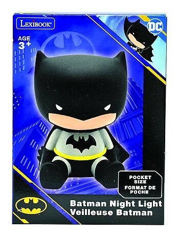 Batman diseño 3D cambio de color luz de noche de bolsillo aprox 13cm