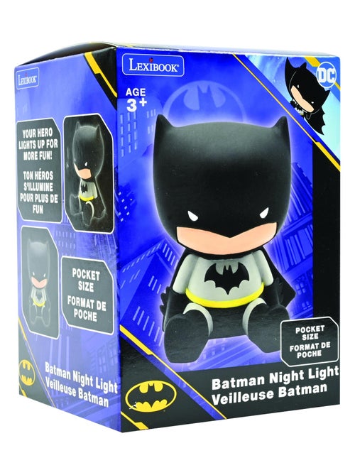 Batman dise?o 3D cambio de color luz de noche de bolsillo aprox 13cm - Kiabi