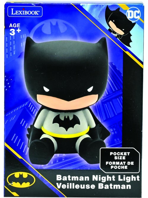 Batman dise?o 3D cambio de color luz de noche de bolsillo aprox 13cm - Kiabi