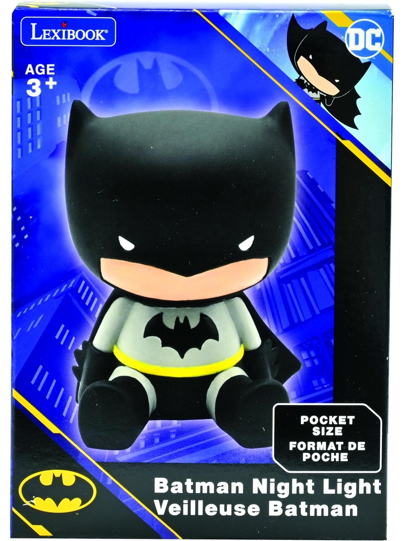 Batman dise?o 3D cambio de color luz de noche de bolsillo aprox 13cm Negro - Kiabi