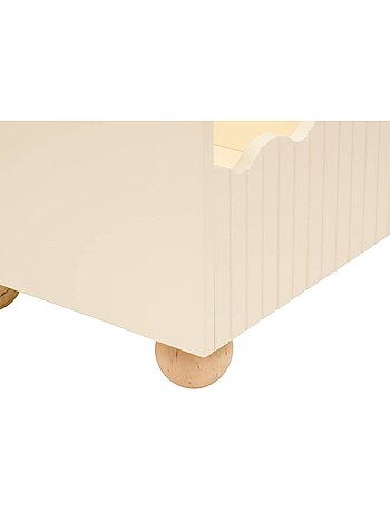 Baúl abierto infantil bouli 60x36x30 cm beige