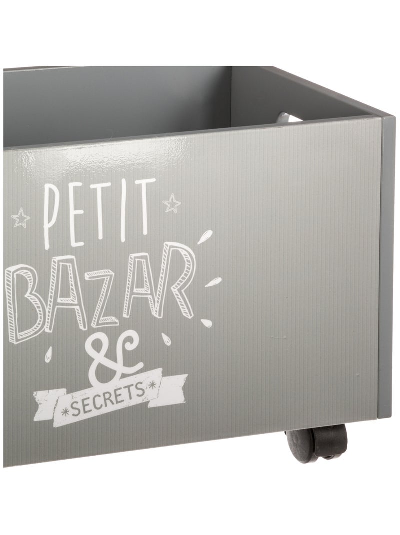 Baúl con ruedas para niños Gris - Kiabi