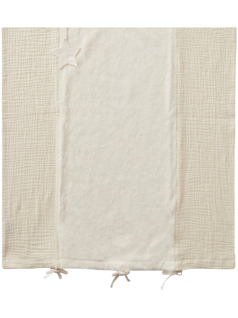 BB&CO - Funda para cambiador de bebé 100% algodón Mix and Match - Espuma de leche - 60 x 80 cm Crudo - Kiabi