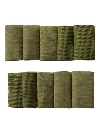 BB&CO - Protector de cuna bebé algodón/poliéster Mix and Match 10 piezas - Espuma de leche