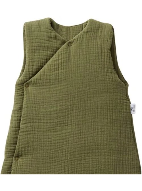 BB&CO - Saco de dormir para bebé 100% algodón con forma de kimono Mix and Match - Fern - 6/18 meses - Kiabi BB&CO - Saco de dormir para bebé 100% algodón con forma de kimono Mix and Match - Fern - 6/18 meses - Kiabi