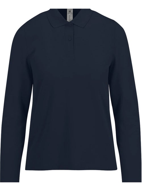 B&C - Camisa My Polo 180 de Manga Larga para Mujer - Kiabi B&C - Camisa My Polo 180 de Manga Larga para Mujer - Kiabi