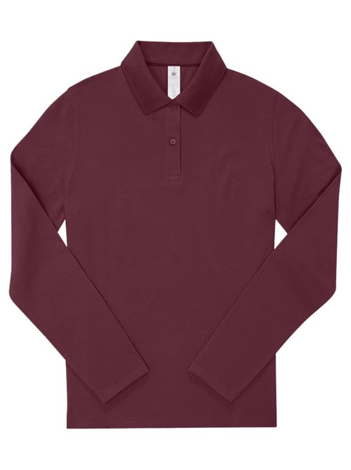 B&C - Camisa My Polo 180 de Manga Larga para Mujer - Kiabi B&C - Camisa My Polo 180 de Manga Larga para Mujer - Kiabi