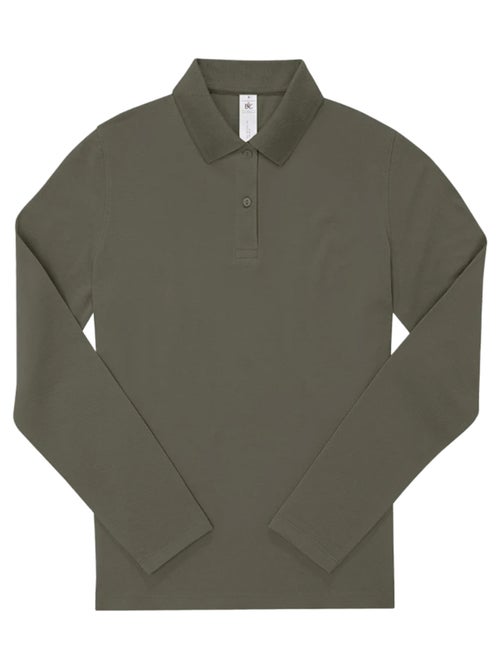 B&C - Camisa My Polo 180 de Manga Larga para Mujer - Kiabi B&C - Camisa My Polo 180 de Manga Larga para Mujer - Kiabi