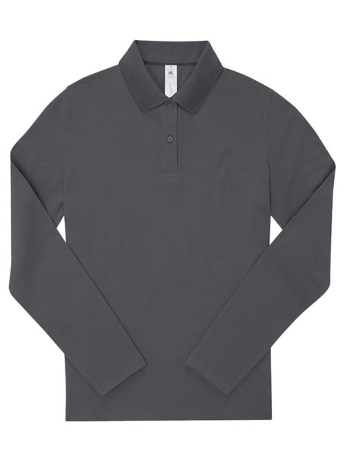 B&C - Camisa My Polo 180 de Manga Larga para Mujer - Kiabi B&C - Camisa My Polo 180 de Manga Larga para Mujer - Kiabi