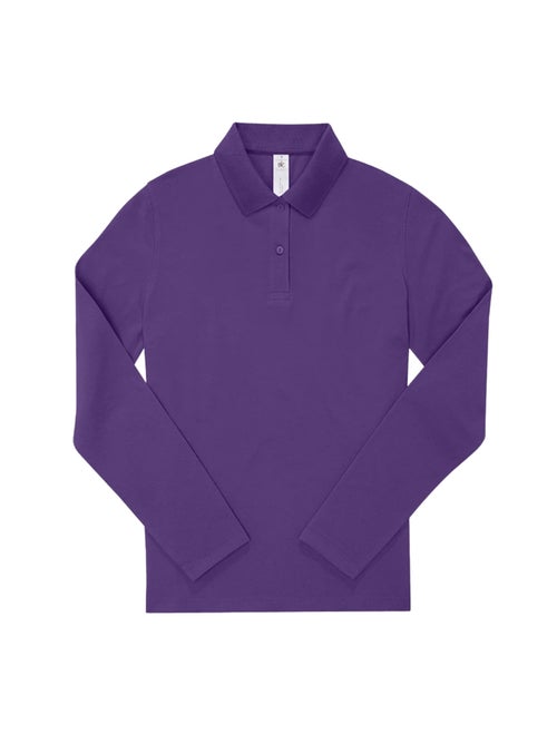 B&C - Camisa My Polo 180 de Manga Larga para Mujer - Kiabi B&C - Camisa My Polo 180 de Manga Larga para Mujer - Kiabi