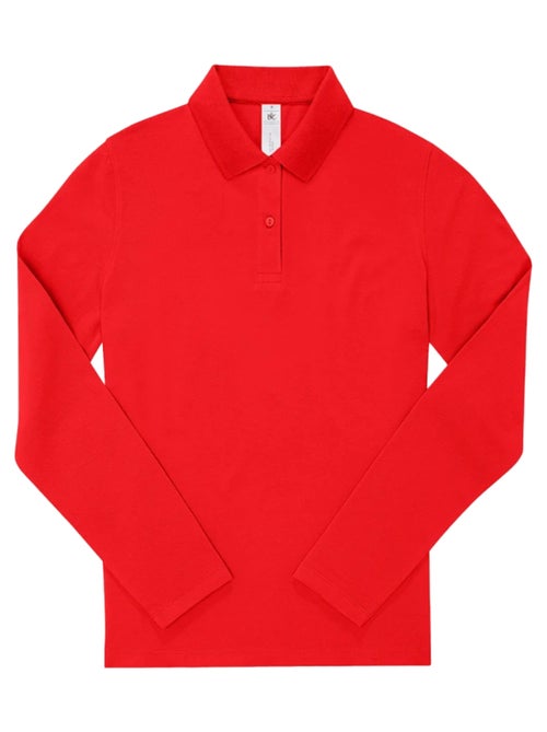 B&C - Camisa My Polo 180 de Manga Larga para Mujer - Kiabi B&C - Camisa My Polo 180 de Manga Larga para Mujer - Kiabi