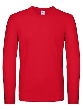 B&C - Camiseta #E150 de Manga Larga para Hombre