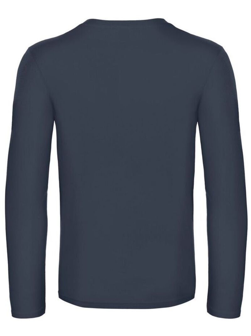 B&C - Camiseta #E190 de Manga Larga para Hombre Azul marino - Kiabi