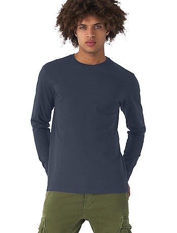 B&C - Camiseta #E190 de Manga Larga para Hombre