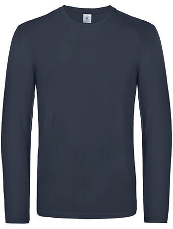 B&C - Camiseta #E190 de Manga Larga para Hombre