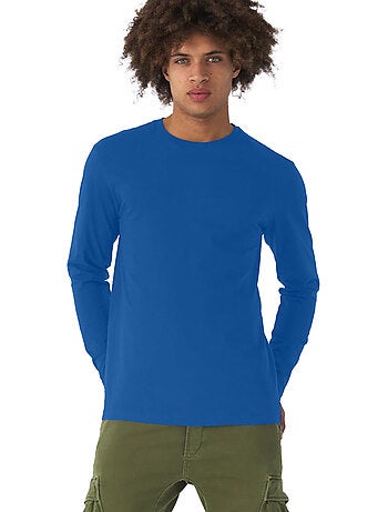 B&C - Camiseta #E190 de Manga Larga para Hombre