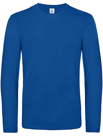 B&C - Camiseta #E190 de Manga Larga para Hombre