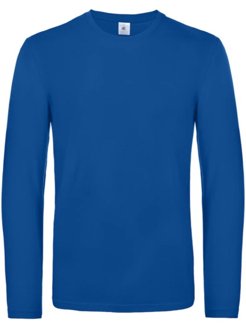 B&C - Camiseta #E190 de Manga Larga para Hombre Azul real - Kiabi