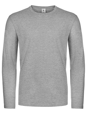 B&C - Camiseta #E190 de Manga Larga para Hombre