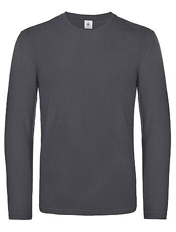 B&C - Camiseta #E190 de Manga Larga para Hombre