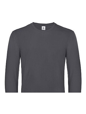 B&C - Camiseta #E190 de Manga Larga para Hombre