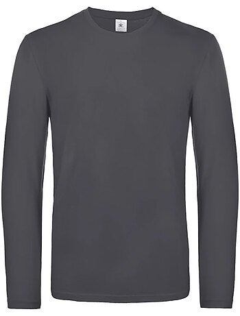 B&C - Camiseta #E190 de Manga Larga para Hombre