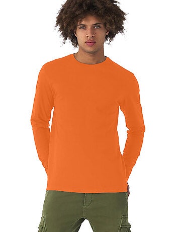 B&C - Camiseta #E190 de Manga Larga para Hombre