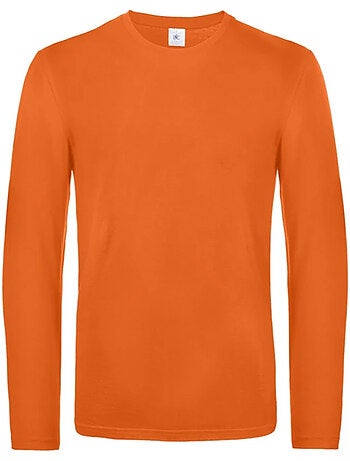 B&C - Camiseta #E190 de Manga Larga para Hombre