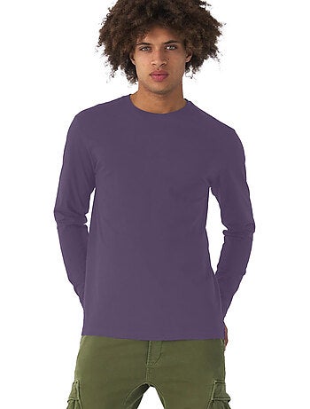 B&C - Camiseta #E190 de Manga Larga para Hombre
