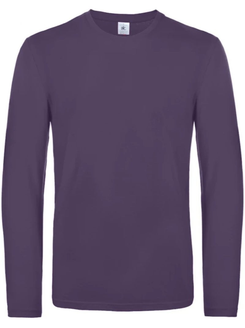 B&C - Camiseta #E190 de Manga Larga para Hombre Violeta - Kiabi