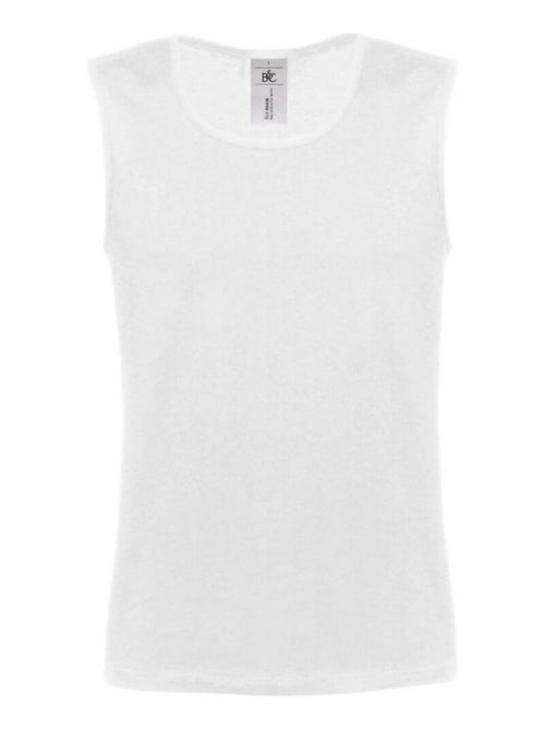 B&C - Camiseta Sin Mangas Athletic Move de Algodón para Adultos Unisex - Kiabi B&C - Camiseta Sin Mangas Athletic Move de Algodón para Adultos Unisex - Kiabi