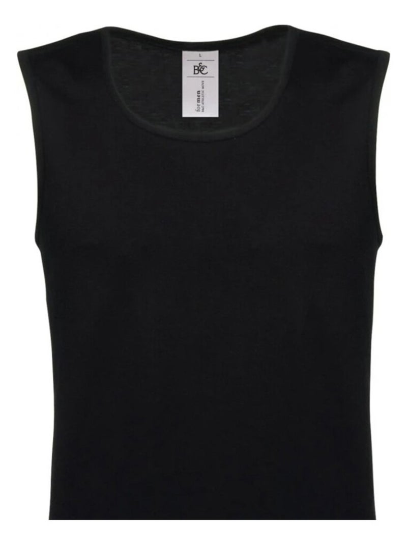 B&C - Camiseta Sin Mangas Athletic Move de Algodón para Adultos Unisex Negro - Kiabi