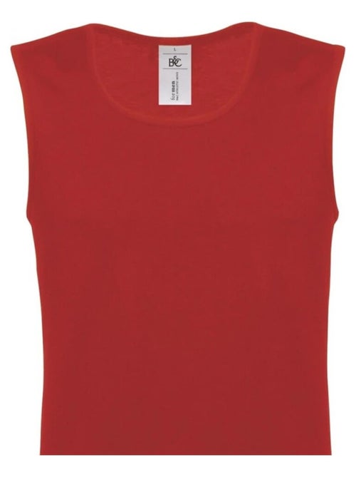 B&C - Camiseta Sin Mangas Athletic Move de Algodón para Adultos Unisex - Kiabi B&C - Camiseta Sin Mangas Athletic Move de Algodón para Adultos Unisex - Kiabi