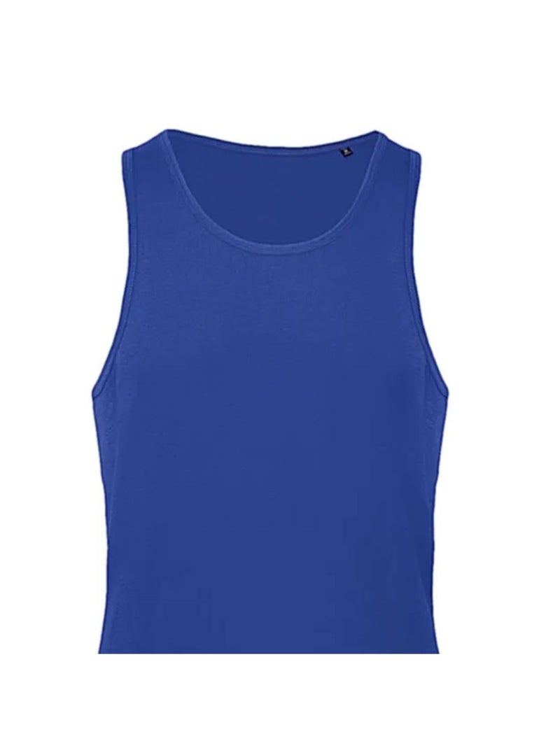 B&C - Camiseta Sin Mangas Inspire de Orgánica para Hombre Azul cobalto - Kiabi