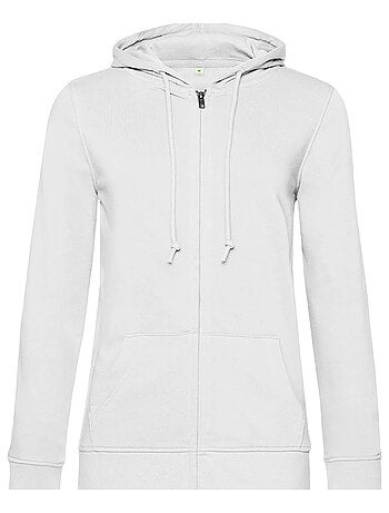 B&C - Sudadera con Cremallera Inspire Diseño Lisos para Mujer