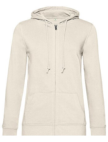 B&C - Sudadera con Cremallera Inspire Diseño Lisos para Mujer
