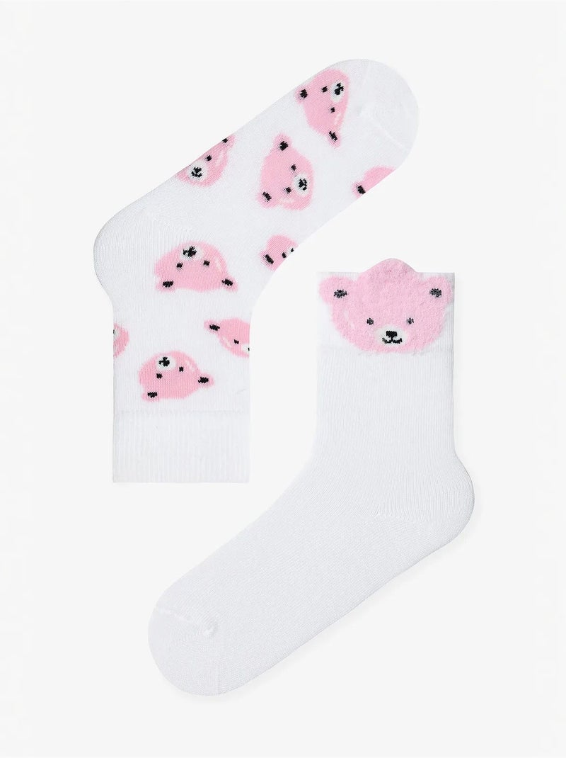 Bear pack de 2 calcetines tobilleros penti Blanco - Kiabi