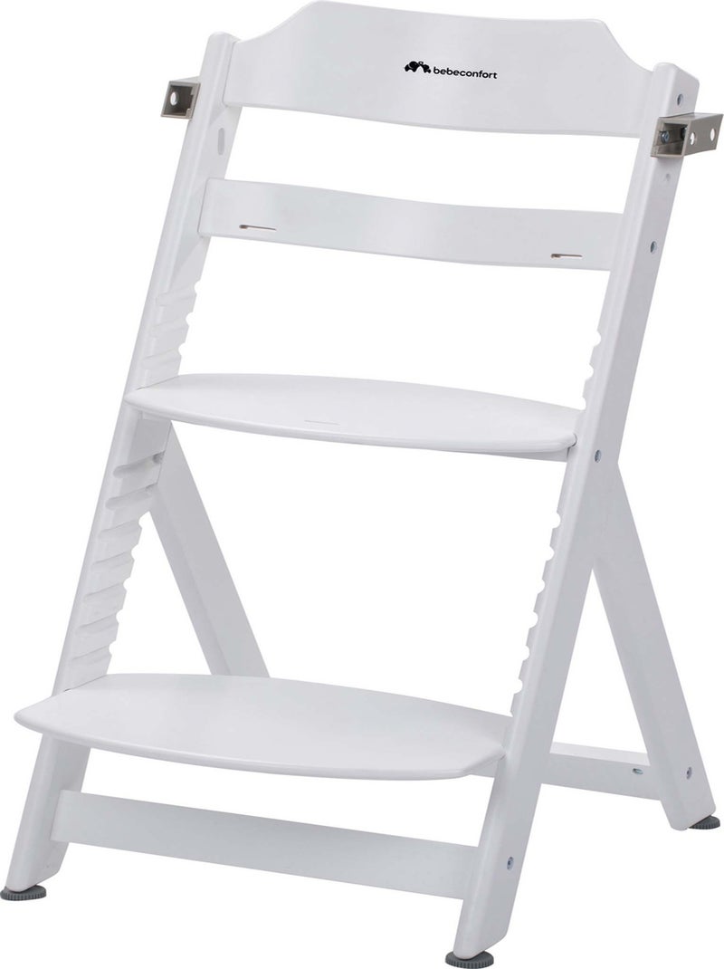 BEBE CONFORT Timba Trona para bebé, Trona de madera, de 6 meses a 10 años (30 kg) Blanco - Kiabi