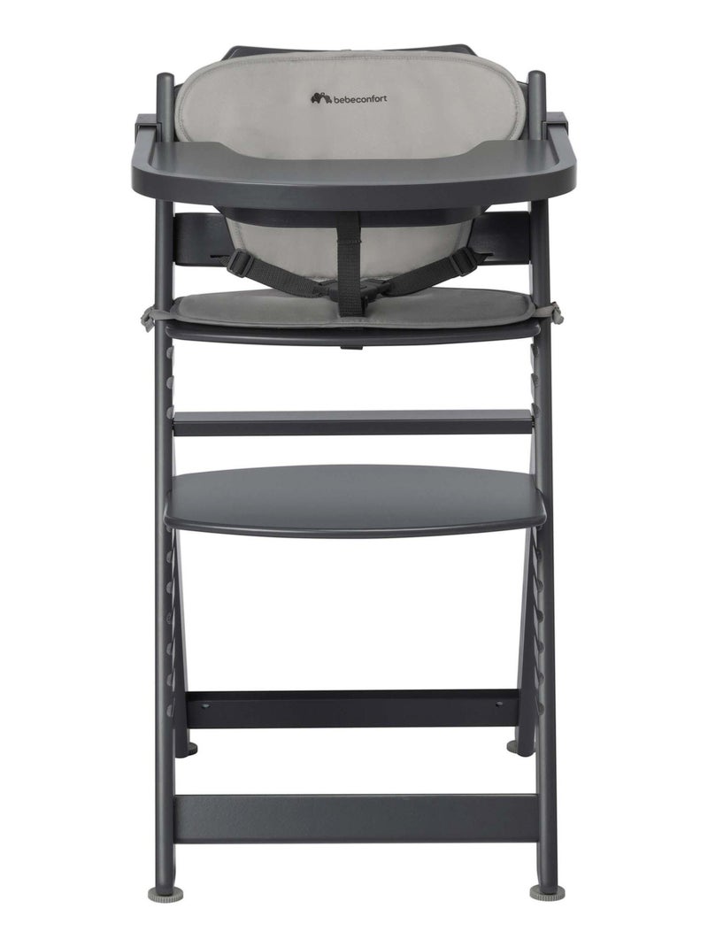BEBE CONFORT Timba Trona para bebé, Trona de madera, de 6 meses a 10 años (30 kg) Gris oscuro - Kiabi